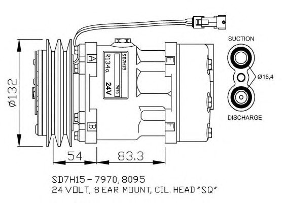 NRF Klímakompresszor 32730G_NRF