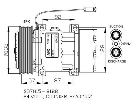 NRF Klímakompresszor 32733G_NRF