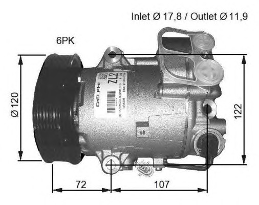 NRF Klímakompresszor 32782G_NRF