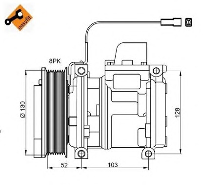 NRF Klímakompresszor 32824G_NRF