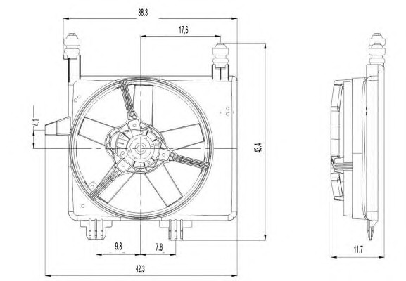 NRF Ventilátor, vízhűtő 47022_NRF