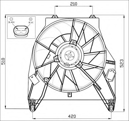 NRF Ventilátor, vízhűtő 47457_NRF