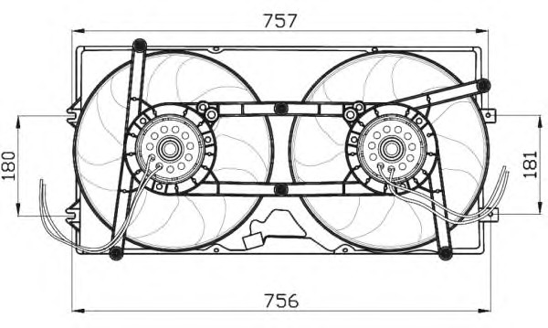 NRF Ventilátor, vízhűtő 47463_NRF