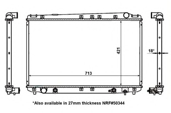 NRF Vízhűtő 50344A_NRF