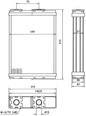 NRF Fűtőradiátor 52102_NRF