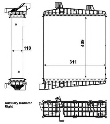 NRF Vízhűtő 53007_NRF