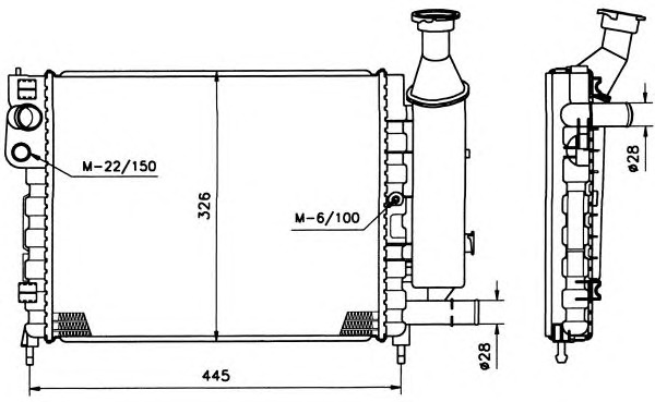 NRF Vízhűtő 58119_NRF