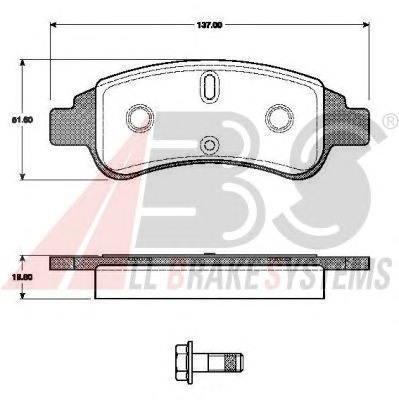 ABS Első fékbetét 37476_ABS