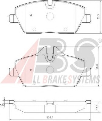 ABS Első fékbetét P06034_ABS