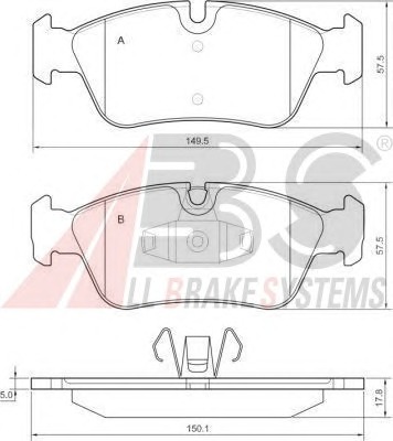 ABS Első fékbetét P06035_ABS