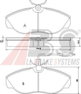 ABS Első fékbetét P23068_ABS