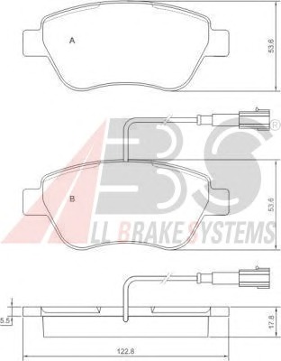 ABS Első fékbetét P23085_ABS