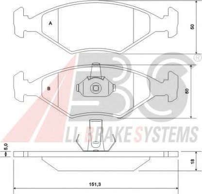 ABS Első fékbetét P23123_ABS