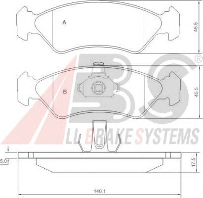 ABS Első fékbetét P24044_ABS