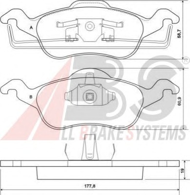 ABS Első fékbetét P24046_ABS