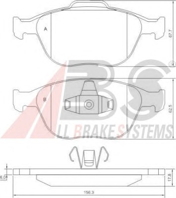 ABS Első fékbetét P24058_ABS