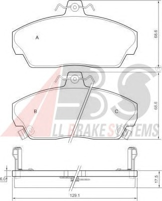 ABS Első fékbetét P28020_ABS