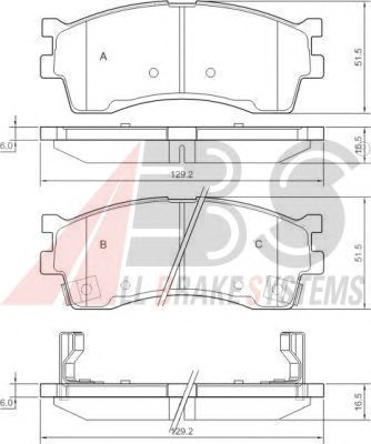 ABS Első fékbetét P30016_ABS