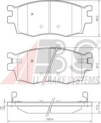 ABS Első fékbetét P30026_ABS