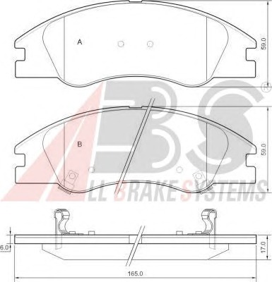 ABS Első fékbetét P30042_ABS