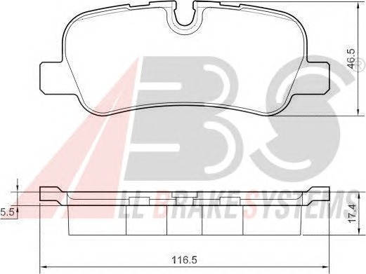 ABS Fékbetét, mind P44013_ABS