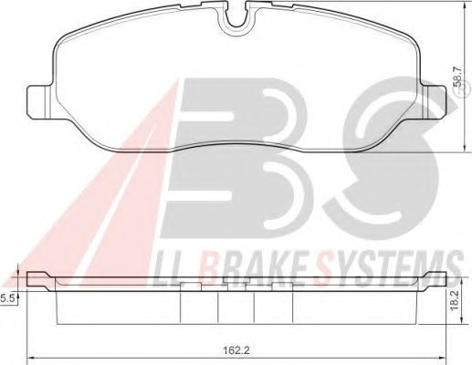 ABS Első fékbetét P44014_ABS