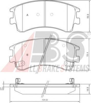 ABS Első fékbetét P49032_ABS