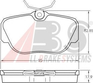 ABS Első fékbetét P50011_ABS