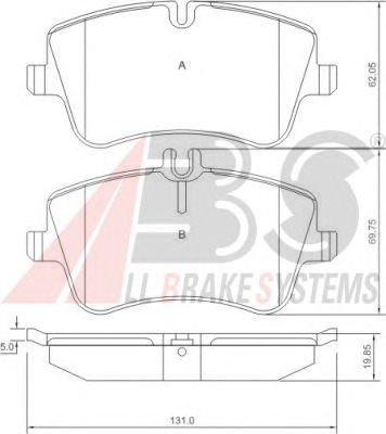 ABS Első fékbetét P50045_ABS