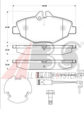 ABS Első fékbetét P50049_ABS