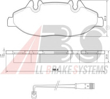 ABS Első fékbetét P50050_ABS