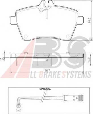 ABS Első fékbetét P50056_ABS