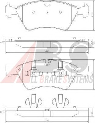 ABS Első fékbetét P50063_ABS