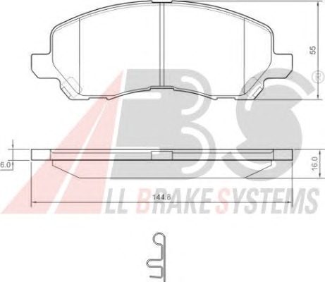 ABS Első fékbetét P54030_ABS