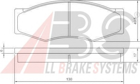 ABS Első fékbetét P56014_ABS