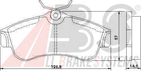 ABS Első fékbetét P56022_ABS