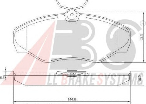 ABS Első fékbetét P56061_ABS