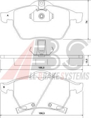 ABS Első fékbetét P59029_ABS