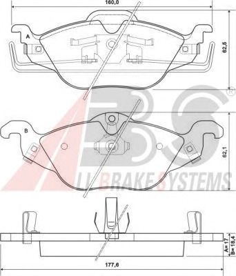 ABS Első fékbetét P59030_ABS