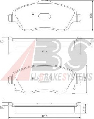 ABS Első fékbetét P59036_ABS