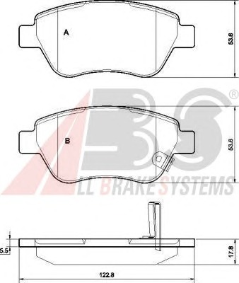 ABS Első fékbetét P59051_ABS