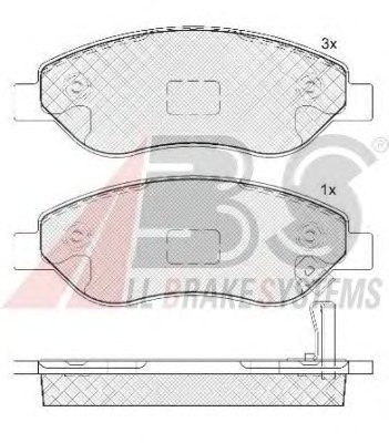 ABS Fékbetét, mind P59053_ABS