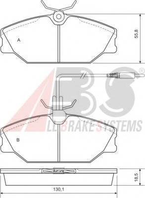 ABS Első fékbetét P68014_ABS