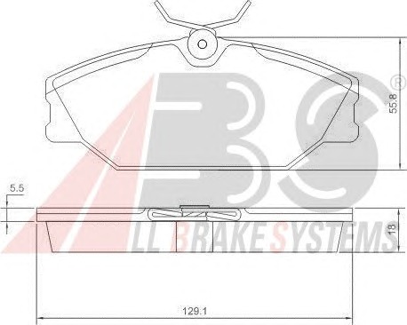 ABS Első fékbetét P68027_ABS