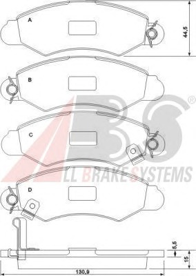 ABS Első fékbetét P78012_ABS