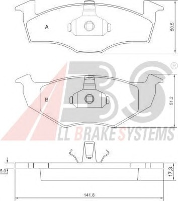 ABS Első fékbetét P85025_ABS