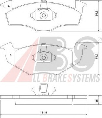 ABS Első fékbetét P85031_ABS