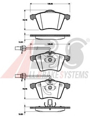 ABS Első fékbetét P85062_ABS