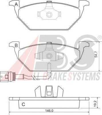 ABS Első fékbetét P85072_ABS