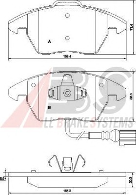 ABS Első fékbetét P85075_ABS